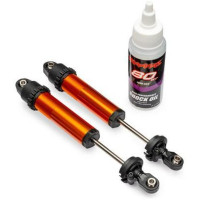 Traxxas lengéscsillapító GT-Maxx hátsó alumínium narancssárga (2). Rugók nélkül (külön kapható). Alkatrész Traxxas Funco RC autómodellhez.