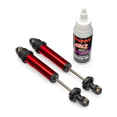 Traxxas tlumič GT-Maxx zadní hliníkový červený (2)