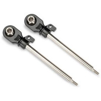 Traxxas lengéscsillapító dugattyúrúd 72mm krómozott acél. Gömbcsapokkal 4 mm-es csavarokhoz.