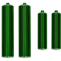 Makett lengéscsillapító tartály alumínium zöld (készlet). Tuning rész.