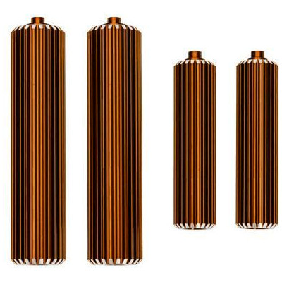 Traxxas nádržka tlumiče hliníková oranžová (sada)