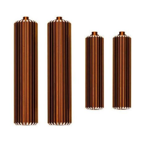 Traxxas nádržka tlumiče hliníková oranžová (sada)