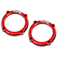 Traxxas reflektor gyűrű alumínium piros (2). Rendkívül tartós 6061-T6 alumíniumból készült, gyönyörű eloxált felülettel. Tuning alkatrész a Funco modellhez tartozó opcionális #TRA10996 világításkészlethez.