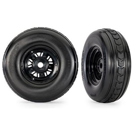 Traxxas kolo 3.2/4.9", disk Sand Car černý, pneu (přední) (pár)