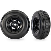 Traxxas kerék 3.2/4.9", Disc Pro Scale® Sand Car Black, Gumiabroncsok - Arrow (elöl) (pár). Teljesen ragasztott. Használjon #10976 gyűrűket a befejezéshez.