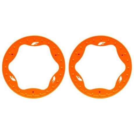 Traxxas beadlock kroužek 3.5" přední oranžový (2)