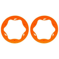 Traxxas 3,5"-os első narancssárga beadlock gyűrű (2), amely kiegészíti a kerekek és az egész modell egyedi megjelenését. Alkatrész a Traxxas Funco RC autómodellhez.