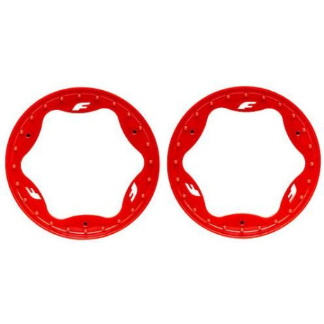 Traxxas beadlock kroužek 3.5" přední červený (2)