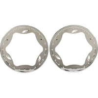 Traxxas 3,9"-os krómozott hátsó kerékrögzítő gyűrű (2), amely kiegészíti a kerekek és az egész modell egyedi megjelenését. Alkatrész a Traxxas Funco RC autómodellhez.