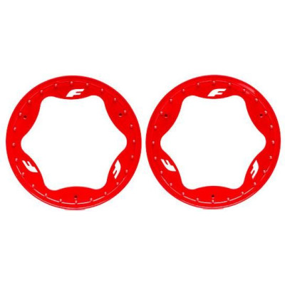 Traxxas beadlock kroužek 3.9" zadní červený (2)