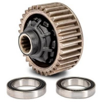 Traxxas hátsó differenciálmű komplett. Megkönnyíti a karbantartást az egész alkatrész cseréjével.