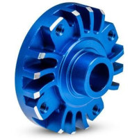 Tuning alkatrész Traxxas 1:5/1:6 RC autó modellekhez (Funco): alumínium kék sebességváltó ház.