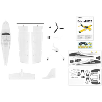 KAVAN Bristell B23 1600mm ARF - bílá