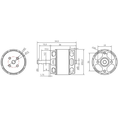 KAVAN Brushless Motor PRO 3536-1000