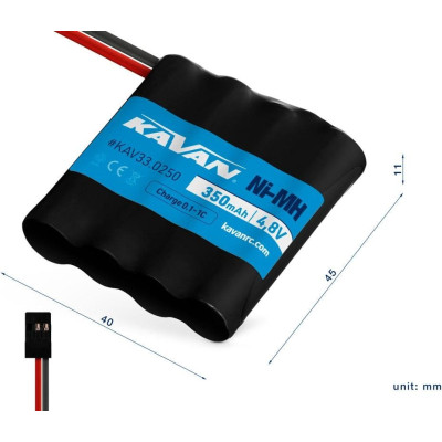 KAVAN NiMH 350mAh/4,8V Rx pack