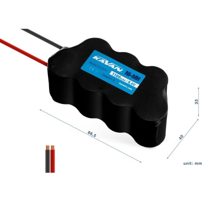 KAVAN NiMH 1100mAh/8,4V - kostka