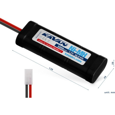 KAVAN NiMH 5000mAh/7,2V + Tamiya