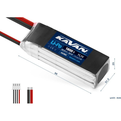 KAVAN Li-Po 1800mAh/11,1V 40/80C 20,0Wh