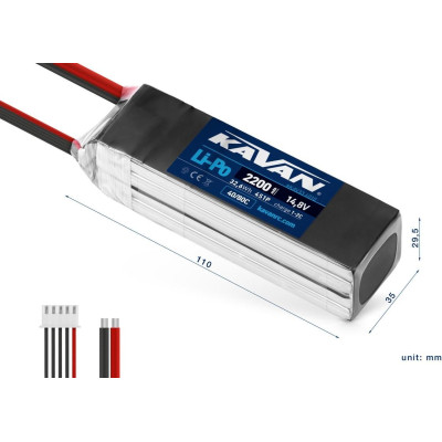 KAVAN Li-Po 2200mAh/14,8V 40/80C 32,6Wh