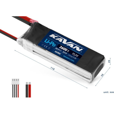 KAVAN Li-Po 2600mAh/11,1V 40/80C 28,9Wh