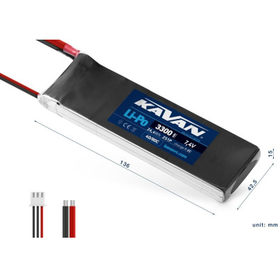 KAVAN Li-Po 3300mAh/7,4V 40/80C 24,4Wh