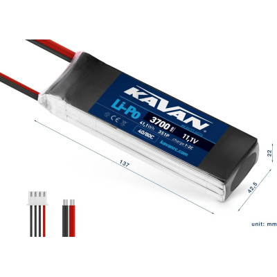 KAVAN Li-Po 3700mAh/11,1V 40/80C 41,1Wh