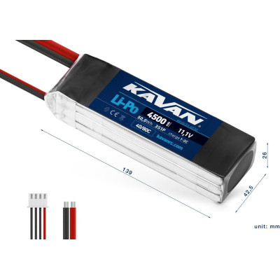 KAVAN Li-Po 4500mAh/11,1V 40/80C 50,0Wh