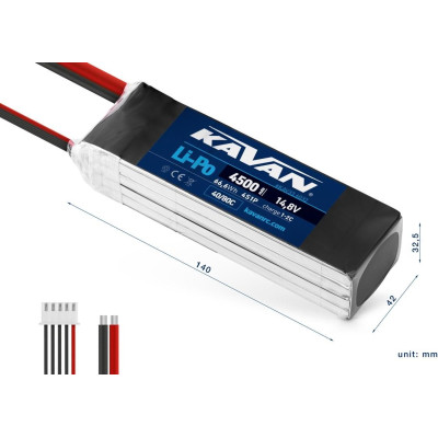 KAVAN Li-Po 4500mAh/14,8V 40/80C 66,6Wh