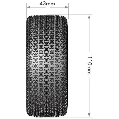 SC-MAGLEV 1/10, 12mm, 14mm a 17mm odnímatelný hex, Černé disky, 2 ks