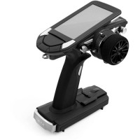 Top tízcsatornás, 2,4 GHz-es kormánykerékre szerelhető Futaba F-4G és T-FHSS jeladó telemetriával/T-FHSS SR/S-FHSS/Mini-Z telemetria nélkül, versenyautók és hajók modelljeihez. HVGA érintőképernyő, 6 digites szabályzó, 8 kapcsoló, 1 gomb/kapcsoló, memória 40 modellhez + SD-kártya, fejlett programbeállítás funkciókhoz és keverékekhez autókhoz, lánctalpas járművekhez, tankokhoz, motorcsónakokhoz. 4 kapcsolható vezetési mód. Különleges, limitált kiadású "Fekete Kiadás".