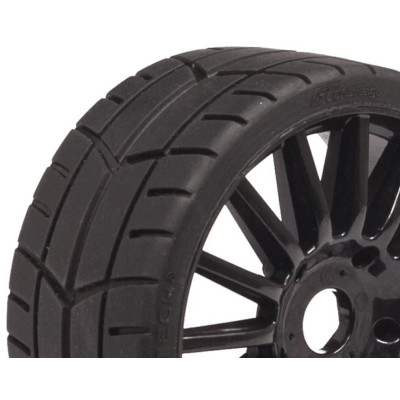 Challenge RALLY (silniční profil) nalepené gumy, černé disky, 2ks.