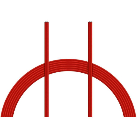 Kabel silikon 0.25mm2 1m (červený)