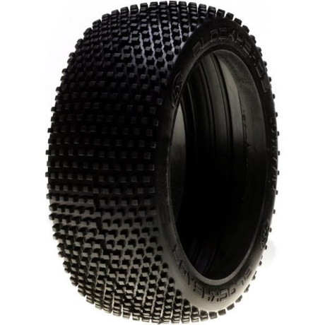 Losi pneu 1:8 Buggy Blockhead G2 červená s vložkou (2)