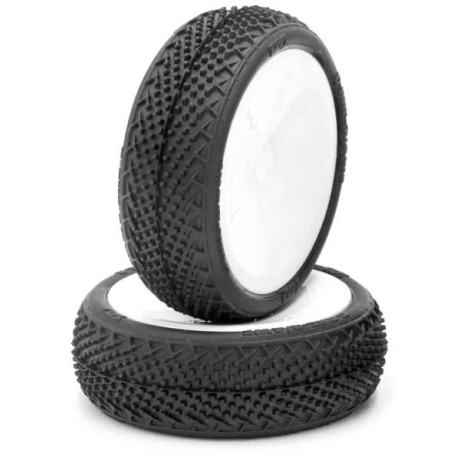 TZO G-ONE 2WD1/10 buggy přední kola nalepená SOFT (2 ks)