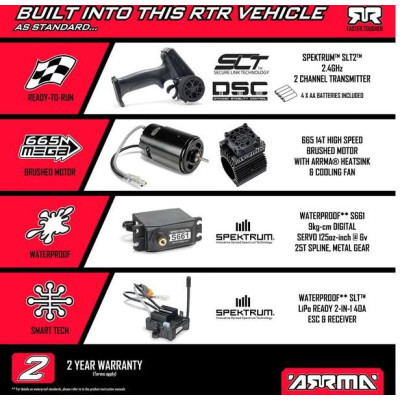 Arrma Typhon Mega 665 1:8 4WD RTR modrá