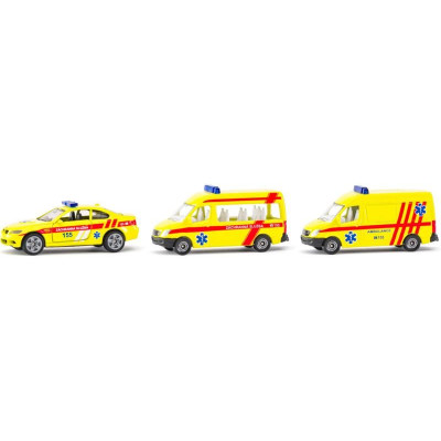 SIKU Blister - Ambulance sada 3 aut (česká verze) 1:50