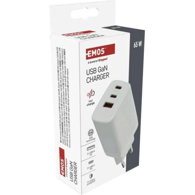 Síťový USB adaptér (zdroj) GaN PD 65W