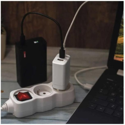 Síťový USB adaptér (zdroj) GaN PD 65W