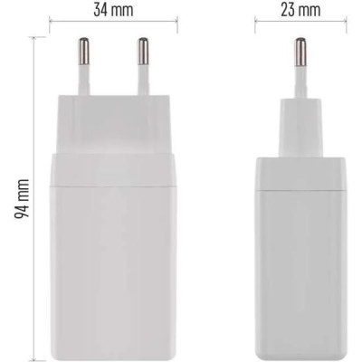 Síťový USB adaptér (zdroj) GaN PD 65W