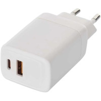 Nagy teljesítményű univerzális USB hálózati adapter akár 45 W teljesítménnyel és két kimenettel - 1x USB-A (klasszikus), 1x USB-C . Az adapter gyors és megbízható töltést és tápellátást biztosít telefonoknak, táblagépeknek, laptopoknak, USB töltőknek és egyéb eszközöknek. A gallium-nitriddel töltött tranzisztorok nagy hatásfokkal és kis méretekkel rendelkeznek.