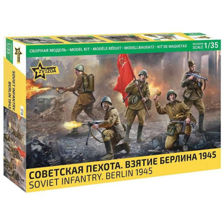 Model Kit figurky 3718 - Soviet Infantry Berlin 1945 (1:35)