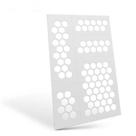 Rugalmas sablonok - HEXAGONS L (9mm)