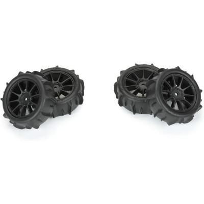 Pro-Line kolo 1:14, pneu Dumont, disk černý, H12mm (4): Typhon GROM