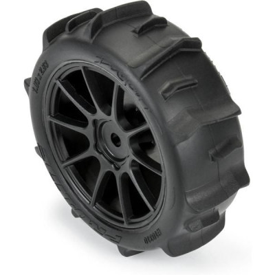 Pro-Line kolo 1:14, pneu Dumont, disk černý, H12mm (4): Typhon GROM