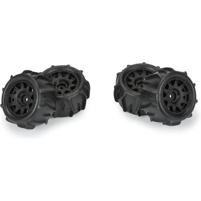 Pro-Line kolo 1:18, pneu Dumont, disk černý, H12mm (4): Granite GROM