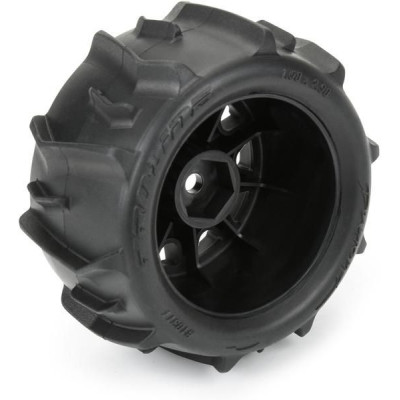 Pro-Line kolo 1:18, pneu Dumont, disk černý, H12mm (4): Granite GROM