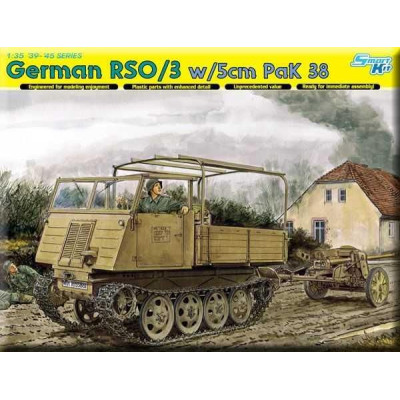 Model Kit military 6684 - GERMAN RSO/03 ARTILLERY TRACTOR w/5cm PaK 38 (SMART KIT) (1:35)