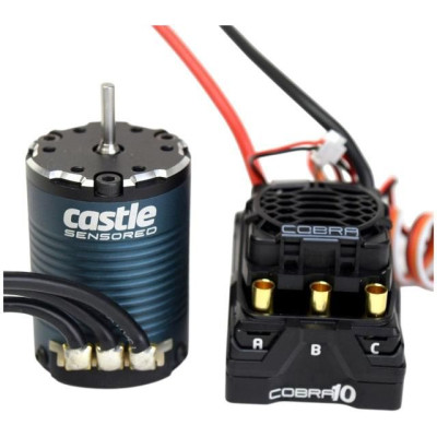 Castle motor 1406 3800ot/V senzored, reg. Cobra 10