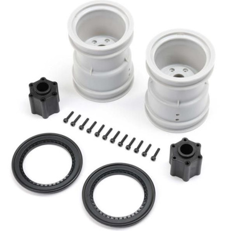 Losi kolo 2.6", beadlock kroužek černý (2): LMT 2.0