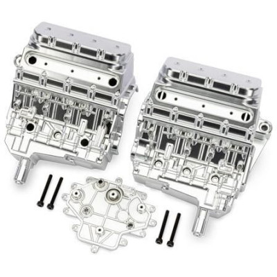 Traxxas blok motoru polomatně chromovaný